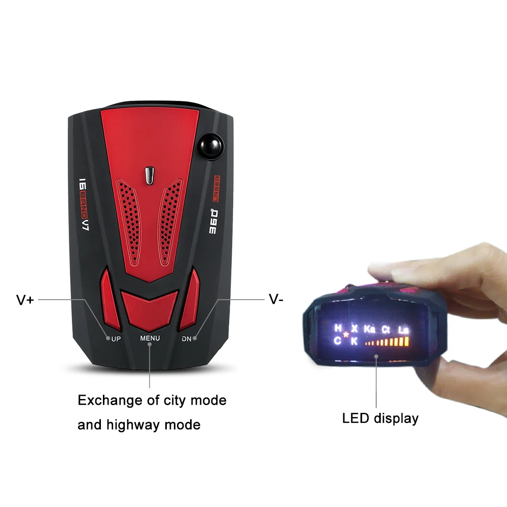 Авто 360 градусов Автомобильный антирадар лазерный радар-детектор система