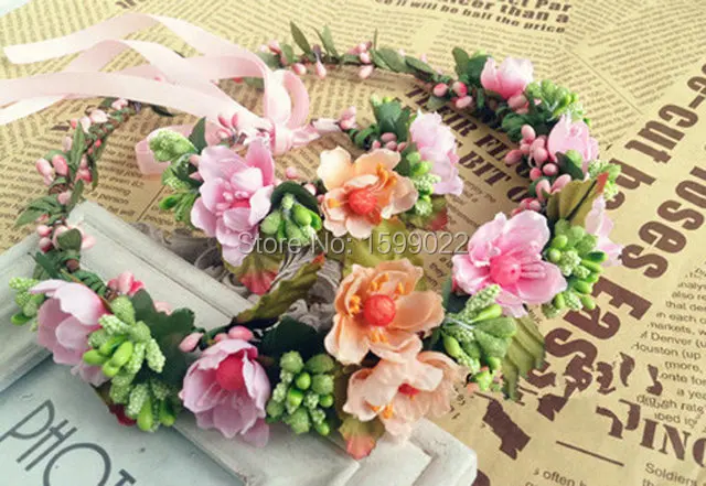 Цветочная Корона подружки невесты корсажный набор на запястье винтажные