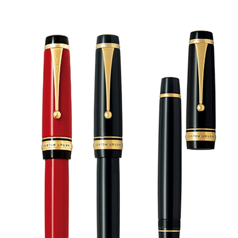 Pilot CUSTOM URUSHI big penholder 30th 18K Золотая перьевая ручка