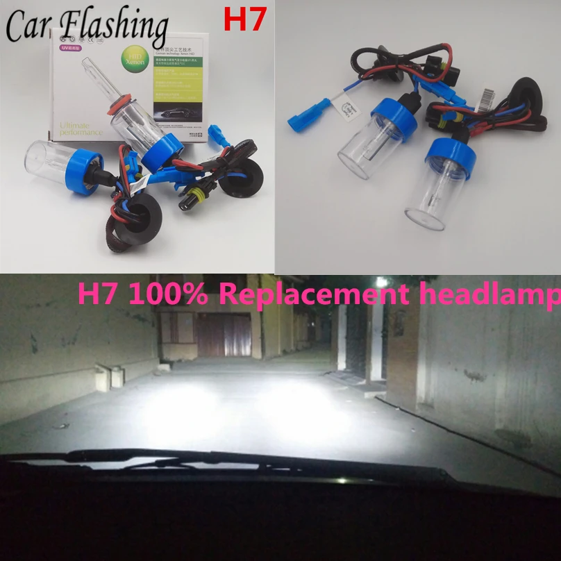 Ксеноновая лампа H7 AC 55 Вт тонкий металлический балласт комплект HID ксеноновая для