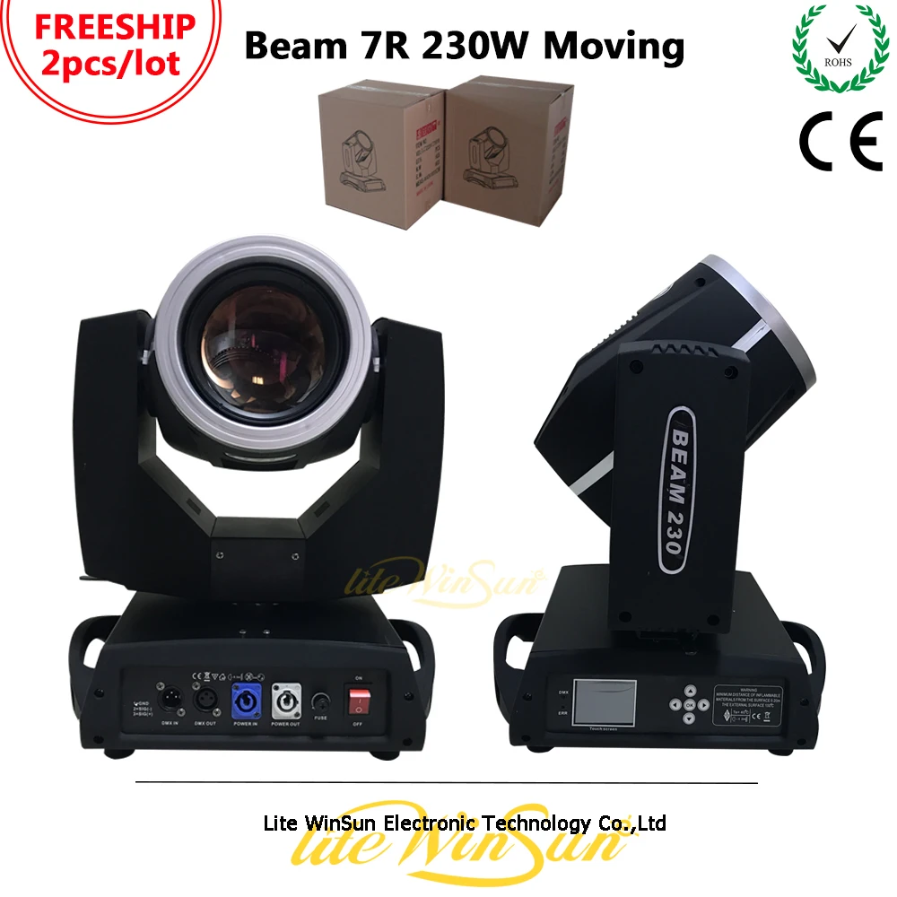 Litewinsune 2 шт./партия,, Платиновый луч 7R 230 Вт, 3D эффект, профиль, сканирование, гибридные экстремальные движущиеся головы, сценическое освещение