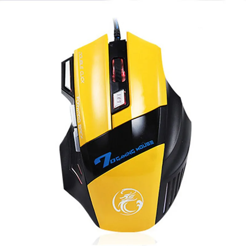 X7Yellow Красочный светодиодный комплект с клавиатурой и мышью с подсветкой, игровая клавиатура мышь, геймерская мышь и клавиатура, комплект для домашнего офиса, для ПК, ноутбука - Цвет: X7Yellow
