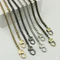 DIY 40 см-140 см МЕТАЛЛИЧЕСКИЕ Сменные цепочки, плечевые ремни для сумок, 8 мм золотые, серебряные, оружейные черные, бронзовые ручки для сумок