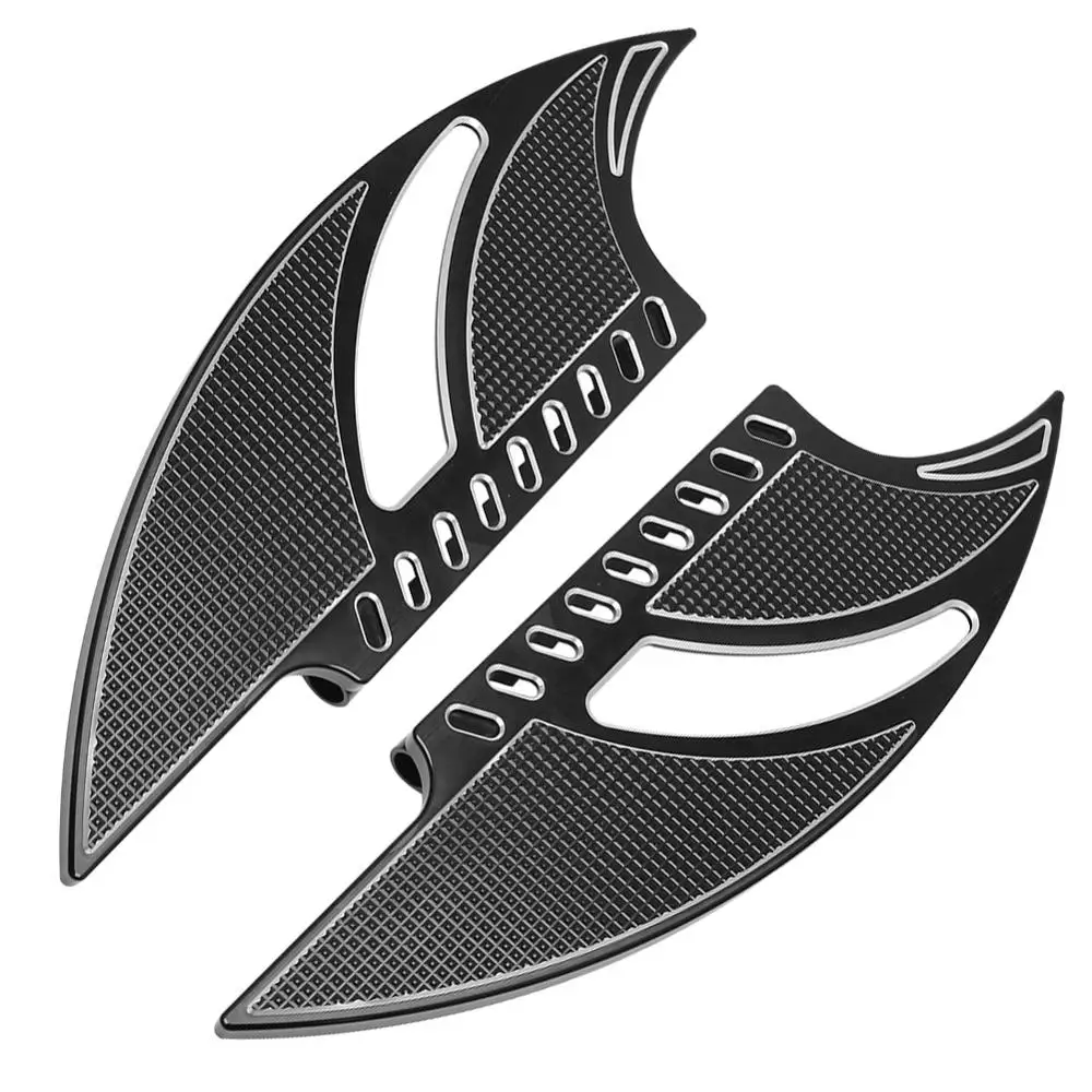 Черный драйвер растянутые половицы подножки подходят для мотора Harley Touring Softail FLH FLD