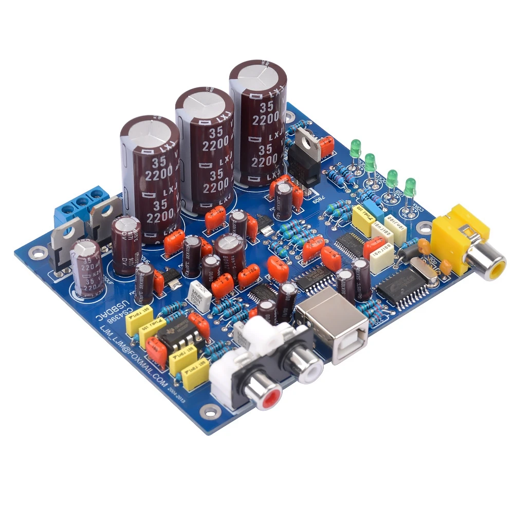 Аудио декодер AIYIMA плата CS4398 DAC коаксиальный 24 192K для DIY усилителей домашнего
