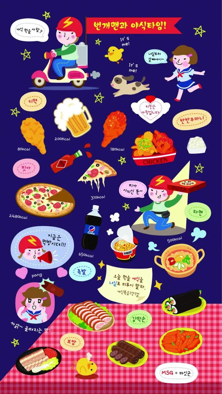 Южная Корея LATECH прямо отправить DIY Смешные наклейки бумажные декоративные вынос