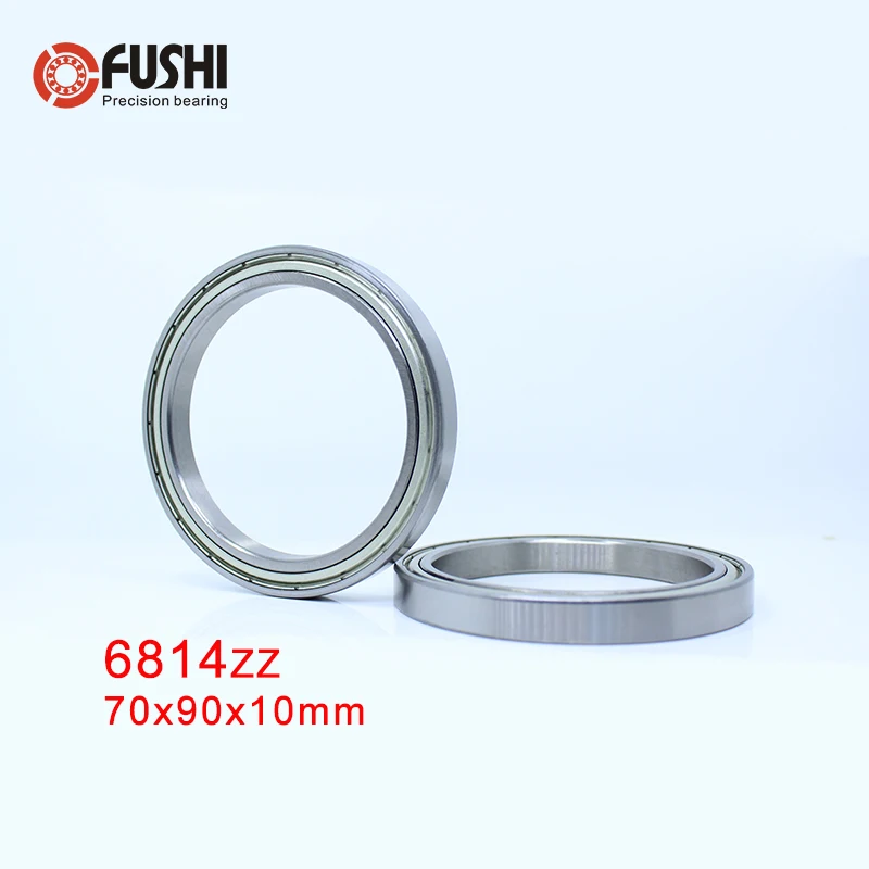 6814 ZZ 61814 (2 шт.) 70x90x10 мм метрические тонкие подшипники 6814ZZ|zz| |