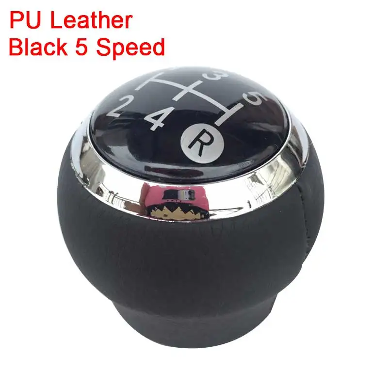 PU leather black 5 5/6 ручка переключения скоростей крышки рычага ручки для Toyota Corolla 1.8MT 2007-2013/AVENSIS YARIS D4D URBAN RAV4 CRUISER ALTIS - Название цвета: PU leather black 5