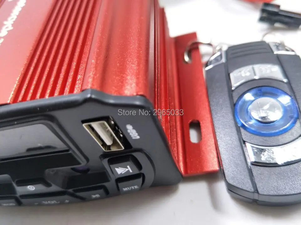 Мотоцикл аудио звук Системы MP3 плеера fm радио стерео Поддержка TF карты USB Aux в