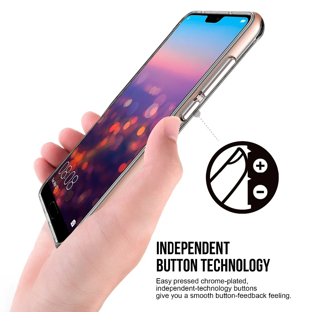 VIAERSON противоударный прозрачный ТПУ + PC задняя крышка для Huawei P20 Lite чехол P20Pro Чехол