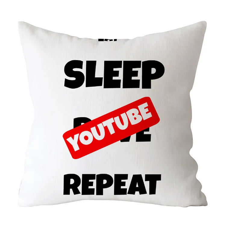 19 Современный декоративный чехол на подушки Youtube диванные подушки Чехол с изображением Красной площади подушка покрытие домашний декор диван бархат свободного Наволочка на подушку - Цвет: 19