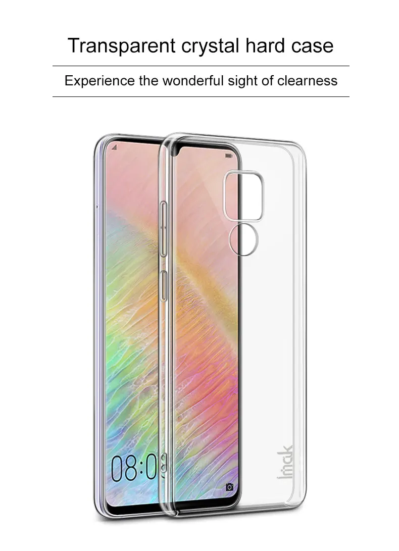 IMAK Чехол для huawei mate 20 Pro Жесткий ПК кристалл чехол для телефона для huawei mate 20 X 20X крышка защитный экран противоударный