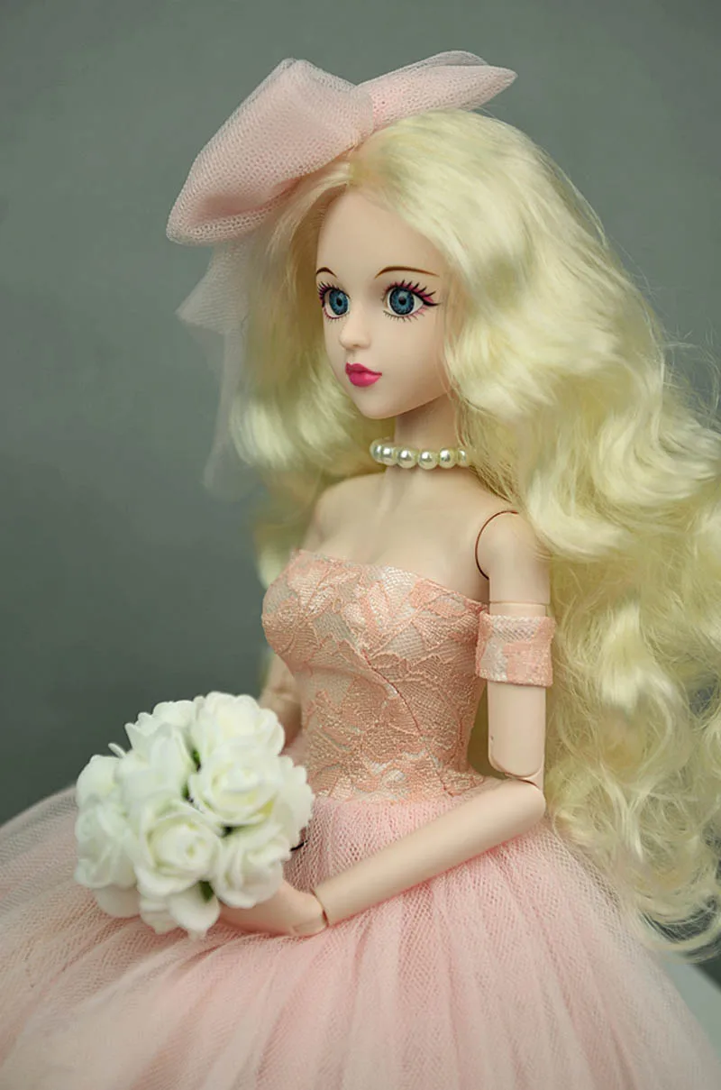 1/4 BJD Обнаженная кукла Синьи 3D реальные глаза без одежды 46 см Оригинальное