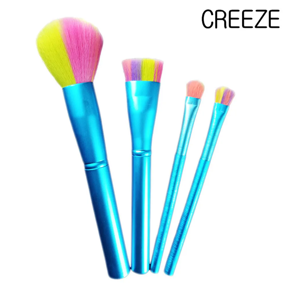 Creeze Новый 4 шт. наборы кистей для макияжа портативный цвета синтетические волосы