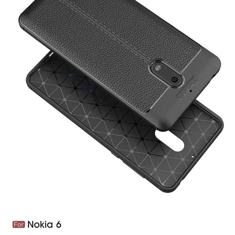 Чехол для Nokia 6 5 дюйма задняя защитная крышка смартфона Мягкий противоударный