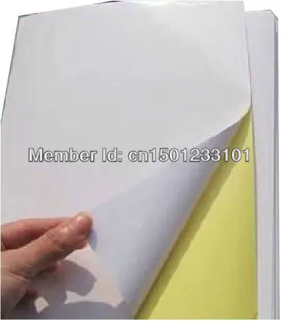 Wholesale 1000 sheets White glossy paper label A4 blank strong adhesive sticker sheets for laser printer