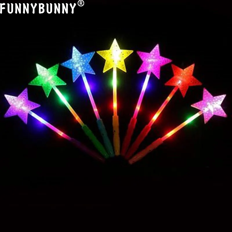 Светящиеся палочки FUNNYBUNNY с пентаграммой светодиодное освещение детские игрушки