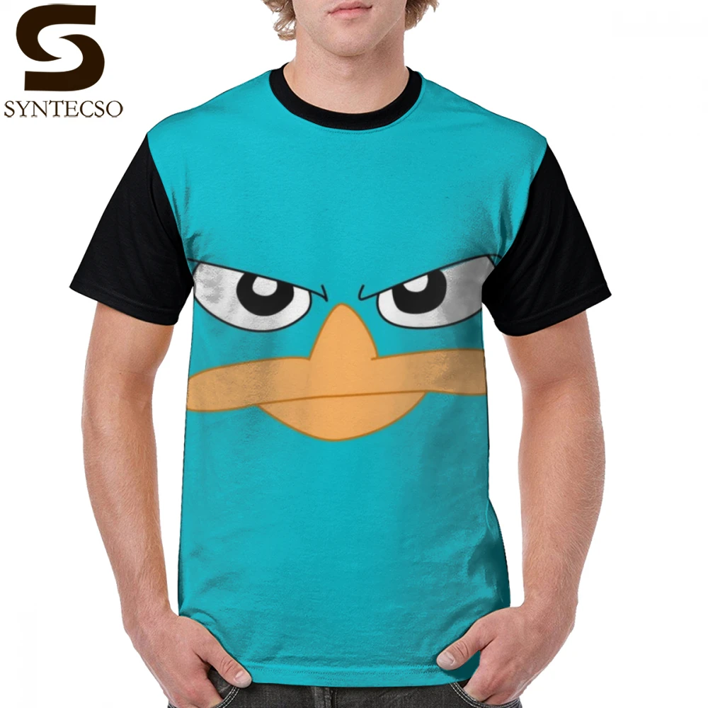 Перри Утконос футболка Агент P забавная с короткими рукавами и Графический