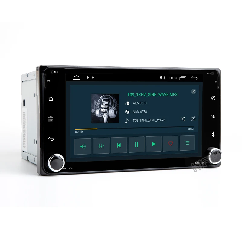 7-дюймовый Восьмиядерный процессор 4 + 64 Гб 3G/4G Android 10 2 DIN автомобильный DVD GPS для Toyota