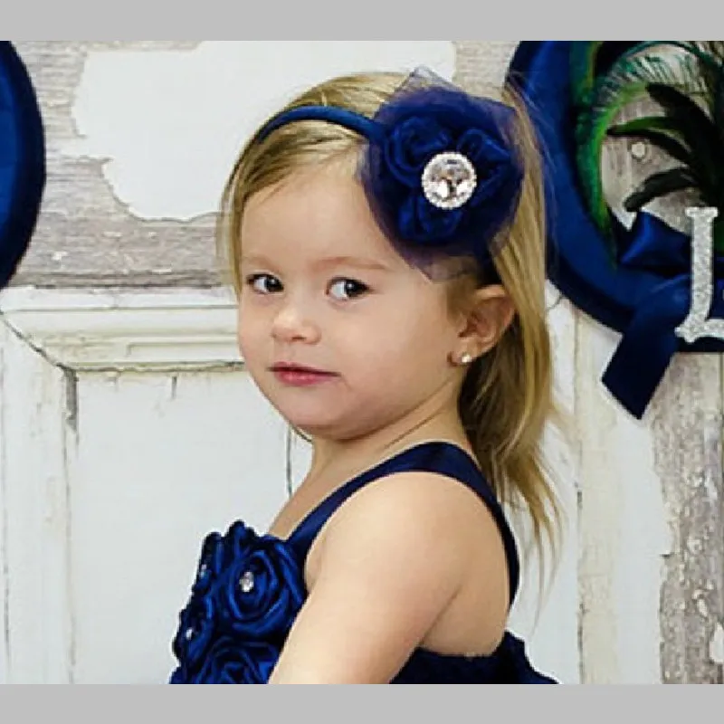 Handmade New Navy Girl Tulle Tutu Dress Baby Flower Dresses Kid Birthday Wedding Bridesmaid Pageant Graduation Formal | Детская одежда