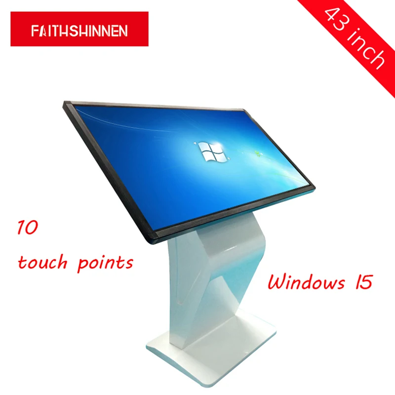43 дюймов lcd все в одном Windwos I5 Интерактивный Стол сенсорный экран Цифровая рекламная вывеска дисплей киоск