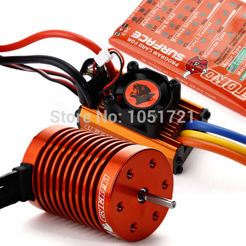SKYRC LEOPARD 60A ESC 12T 3300KV бесщеточный двигатель esc Combo + программная карта для