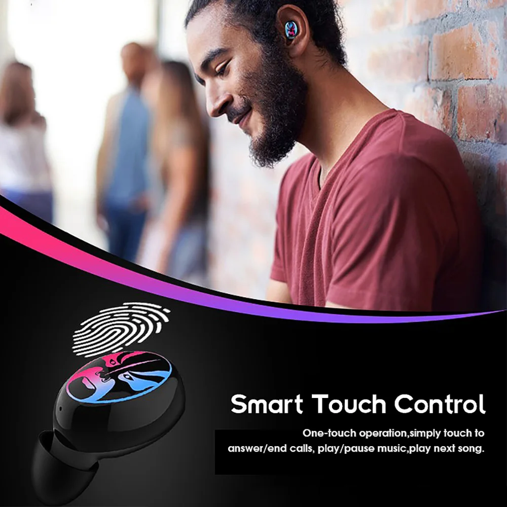 CALETOP Bluetooth 5 0 наушники TWS True беспроводные HIFI 6D стерео музыка мини с двойным