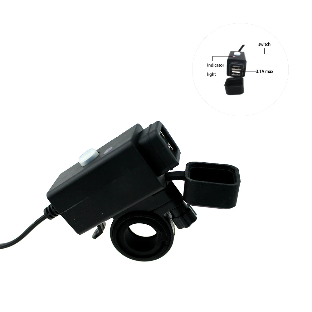 Зарядное устройство для телефона с двумя USB портами и светодиодным индикатором 3 1