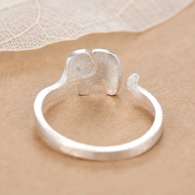 Богемского Серебряный слон кольца для женщин Bijoux (украшения своими руками)