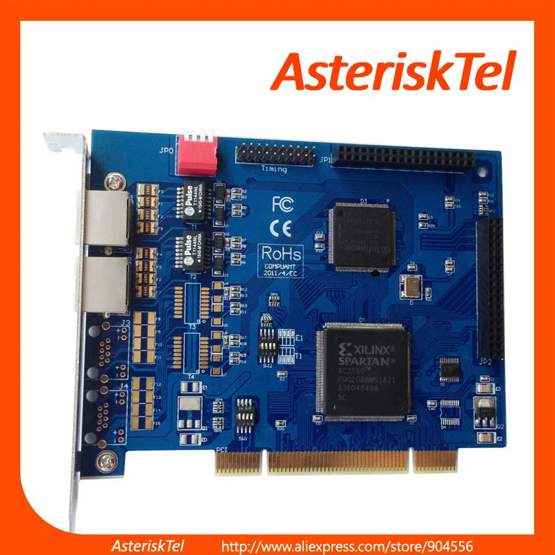 TE220P Digium карта Dual Span E1/T1 2 порта ISDN PRI плата PCI Bus цифровая T1/E1 Te220|Детали устройств