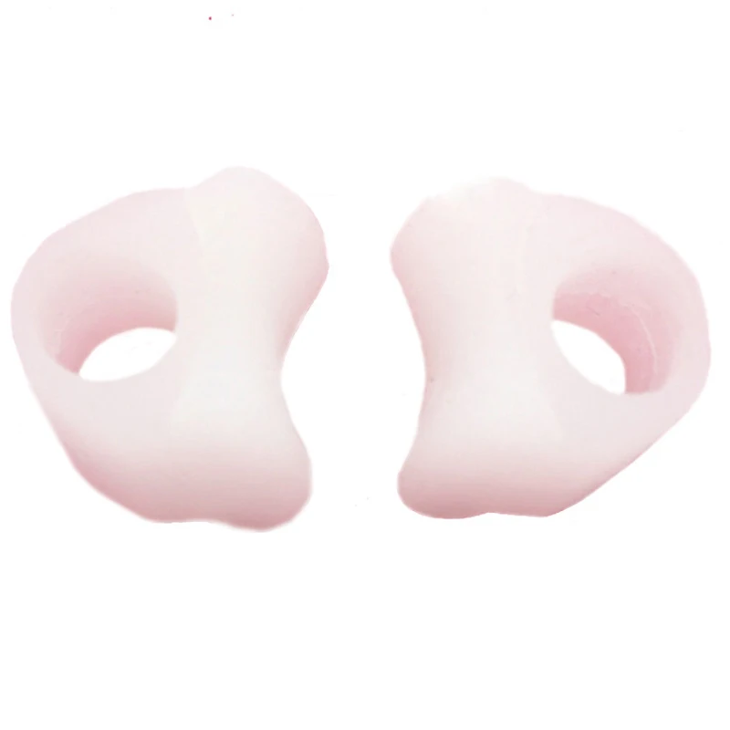 1pair Hole Feet Foot Care Gel Toe Straighteners Separator Hallux Valgus Bunion Corrector Pain Relief