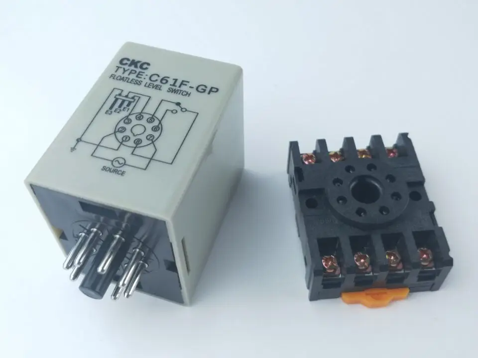 C61F GP AC 220V 50/60Hz 8 Pin Liquid беспоплавковый выключатель регулятора уровня Controller с