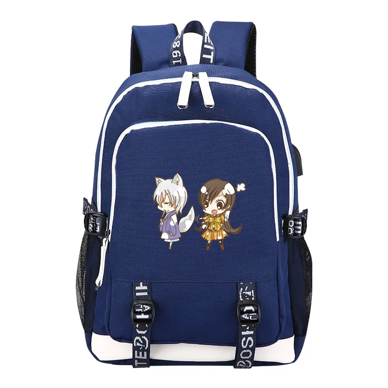 

Kamisama Love Anime Women Printing Backpack Kamisama Kiss Cosplay School Bags for Teenage Girls USB Charging Laptop Backpack