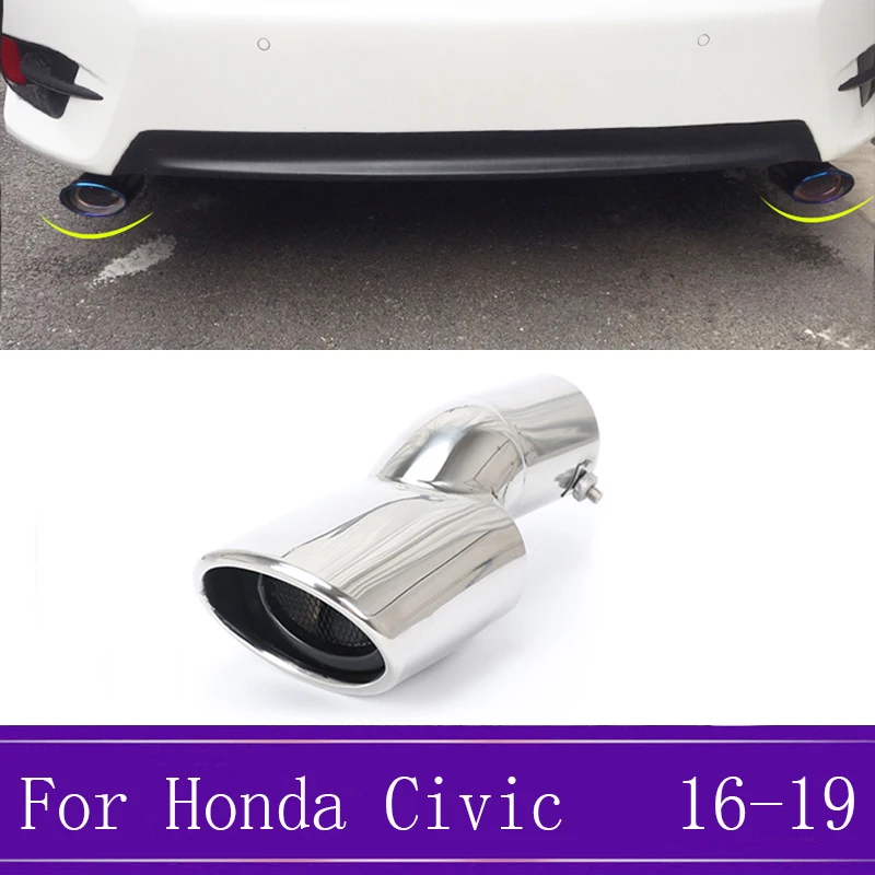 1 шт. нержавеющая сталь задний глушитель Концевая выхлопная труба наконечники