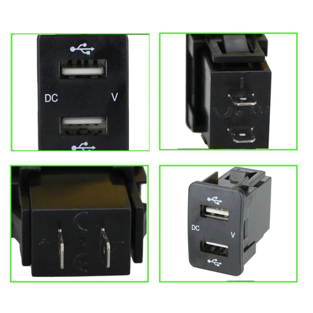 SOONHUA Dual USB Автомобильное зарядное устройство с цифровым дисплеем автомобильное зарядное устройство для мобильного телефона адаптер для Honda 12 В/24 В порты Разъем питания