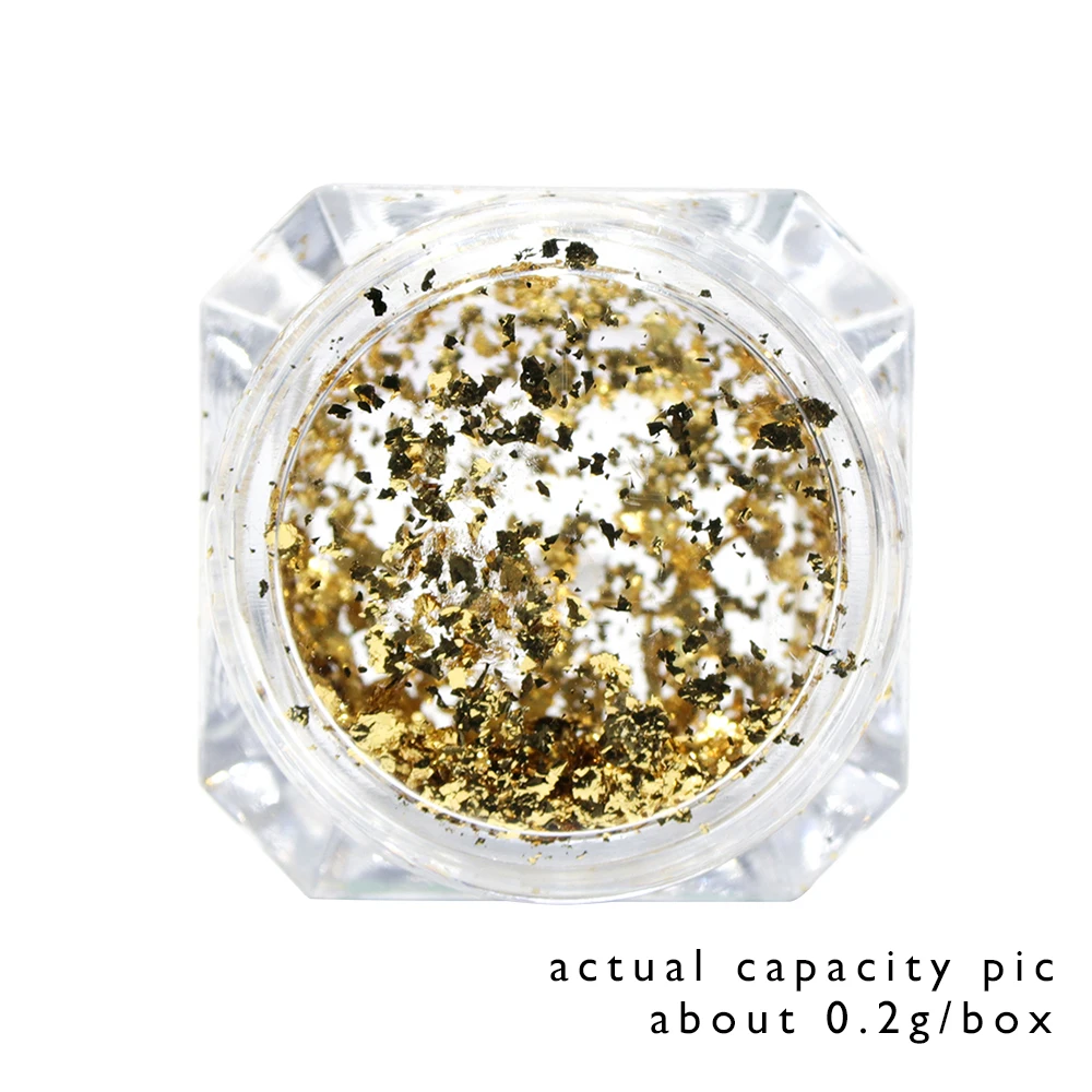 Зеркальный фейерверк 0 2 г блестящая пудра для ногтей блестки золотые и