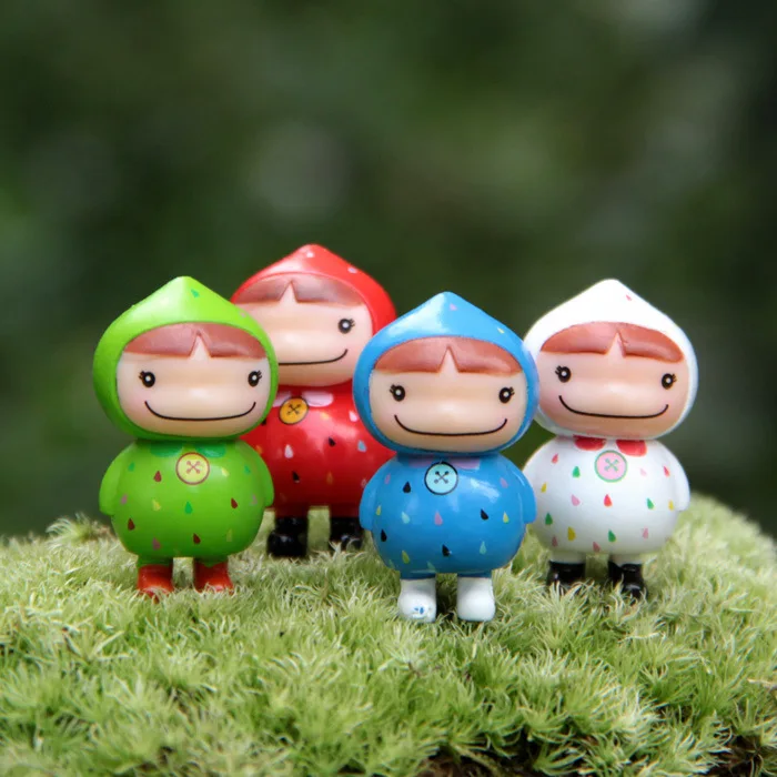 Новинка 3 см 4 шт./лот пухленькая девочка зимняя микроскопическая бонсай микро