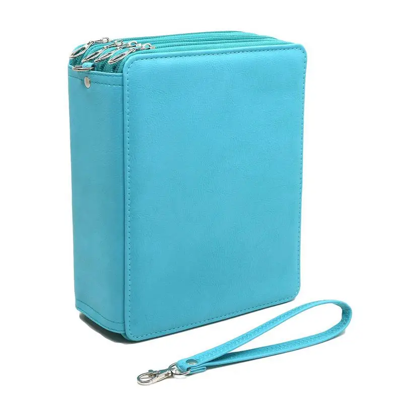 168 Slots Super Large Capacity Pen Bag with Zipper Strap for Prismacolor Watercolor Pencils, Crayola Colored Pencils, Marco Pe