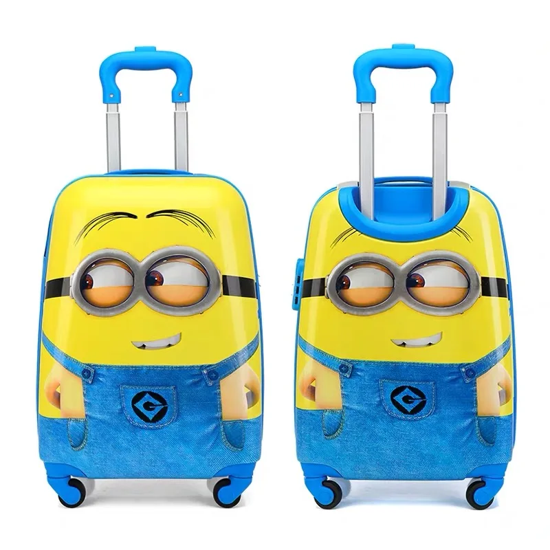 19 inch carry-on Suitcase with wheels kids Spinner luggage carton travel Rolling Luggage trolley bags children's suitcase lovely
