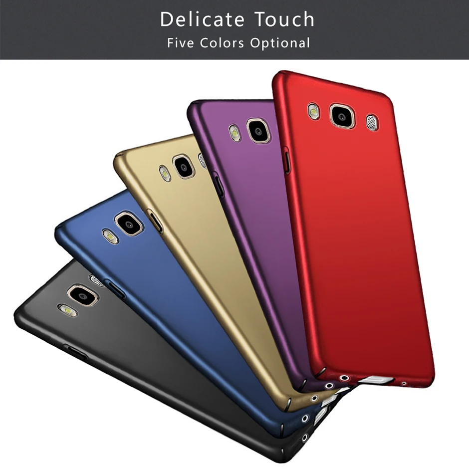 Роскошный простой чехол для Samsung Galaxy J5 2016 J510 Жесткая Пластиковая Задняя крышка из