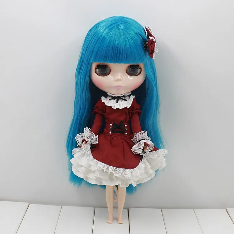 Наряды для куклы Blyth, комплект из красного платья горничной, привлекательный Карнавальный костюм для 1/6, pullip jherryberry licca icy dbs doll