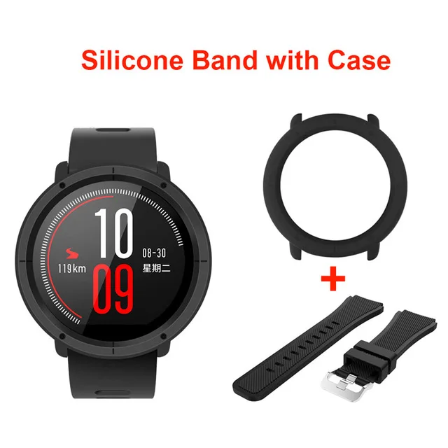 Силиконовый ремешок для часов с тонким корпусом Xiaomi Huami Amazfit Pace сменные Ремешки