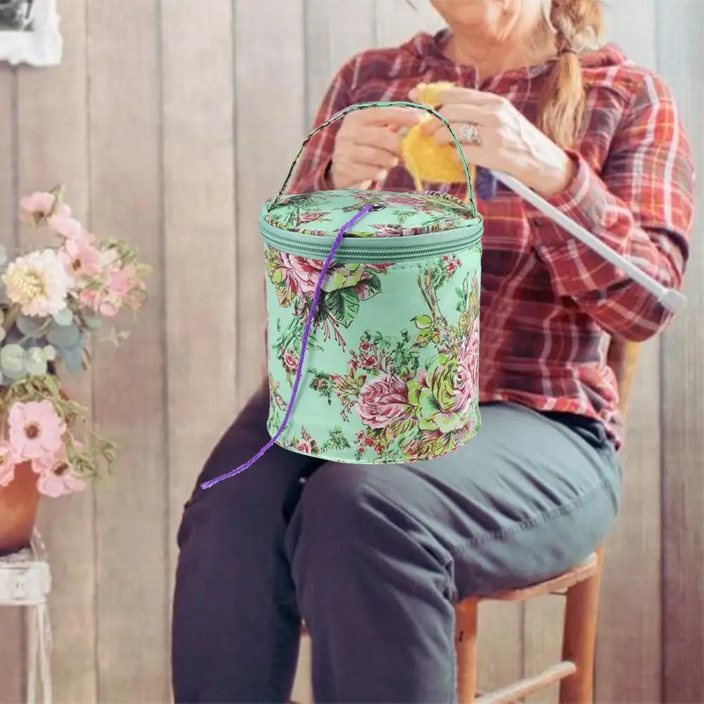 Home Daily Storage Bag Wool Yarn Crochet Sewing Needle Handbag Weaving Tool Tote Badges Backpack Adhesive Fastener Tape | Дом и сад
