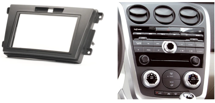 Двойной Din CD DVD стерео панель для MAZDA CX-7 2006 + фасция Радио Установка в приборной