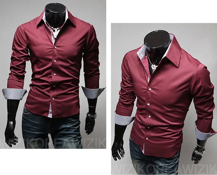 Дешевые доставка весенние мужчины мода свободного покроя slim fit с длинным