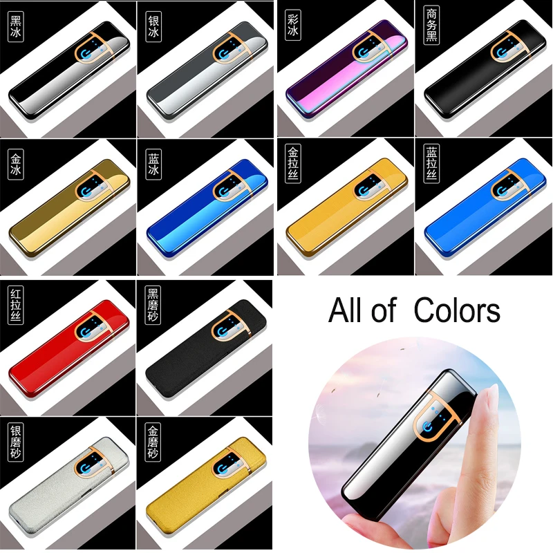 Мини умный электронный сенсорный экран с USB крутая Зажигалка интеллектуальная