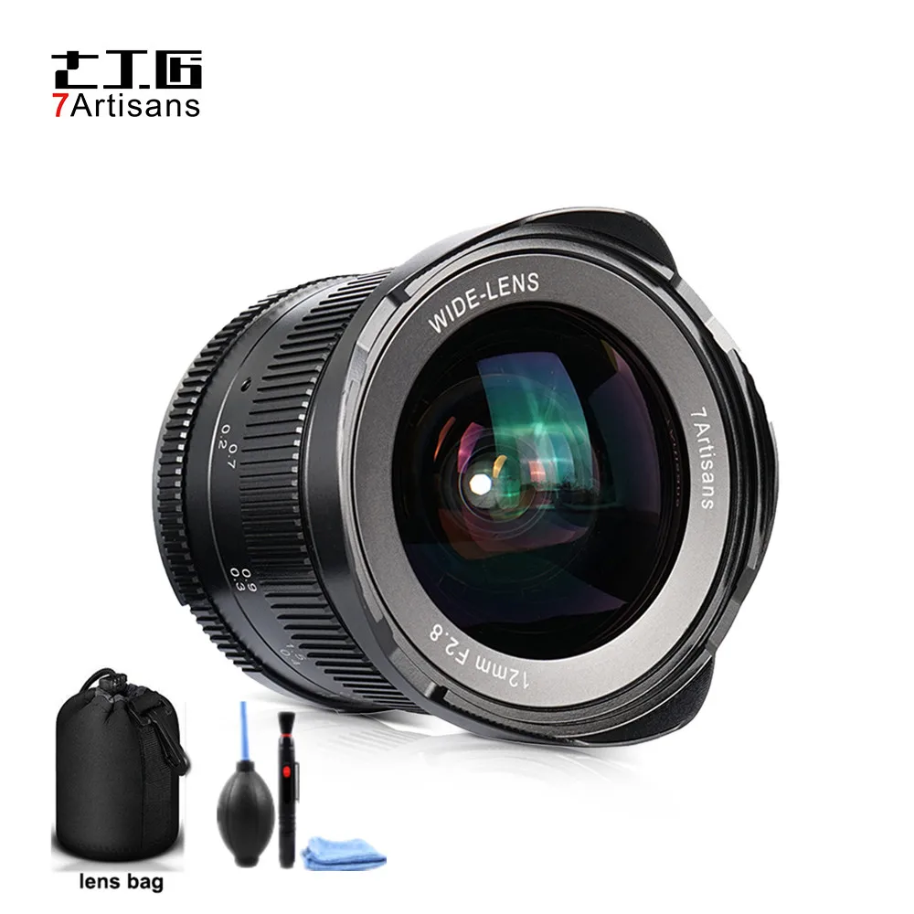 Ультраширокоугольный объектив 7artisans 12 мм f/2 8 ручная фокусировка Большая