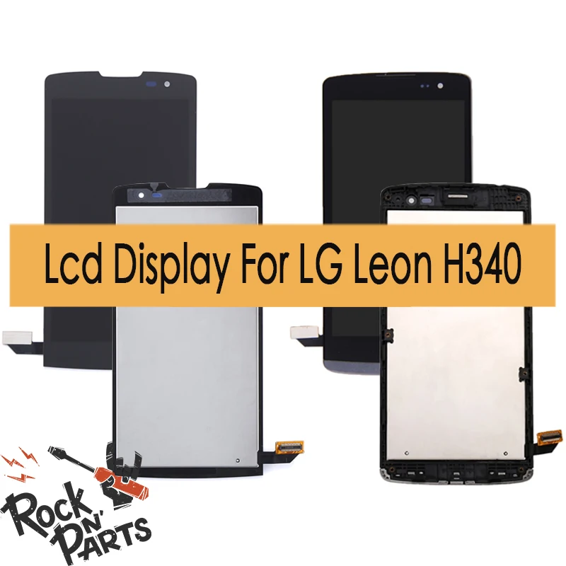 ЖК Дисплей собранные с Сенсорный экран планшета и рамка для LG Leon H340 h320 h324 H340N H326 MS345