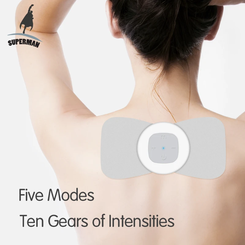 Перезаряжаемый Электрический массажер для шеи задней части тела tens smart ems muscle