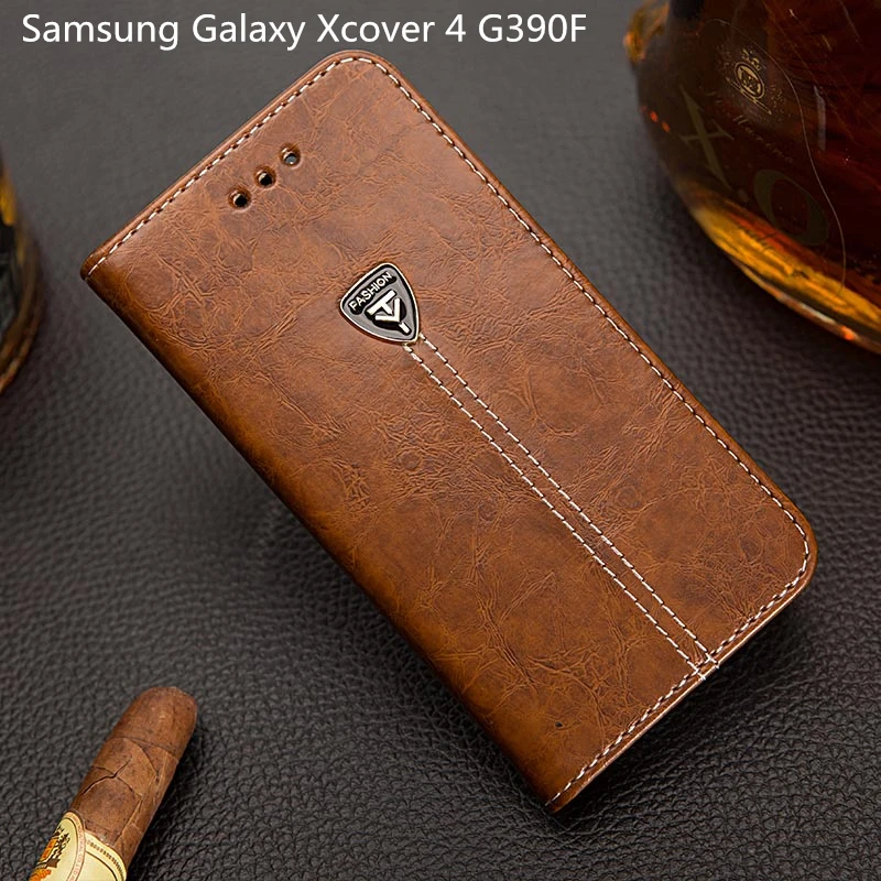 EFFLE флип чехол для samsung Galaxy Xcover 4 Чехол 5 0 ''кожаный силиконовый G390F крышка